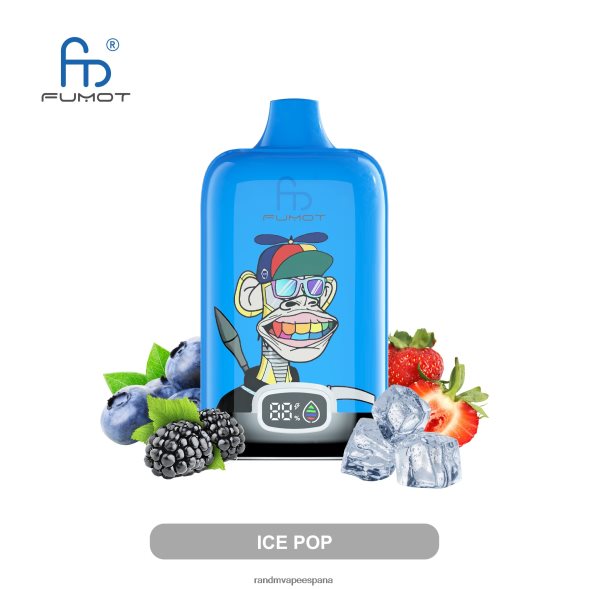 RandM Vape España | hielo de sandia Fumot Original RandM Digital Box Dispositivo de vapeo con pantalla de líquido y batería 12000 RRBBN82