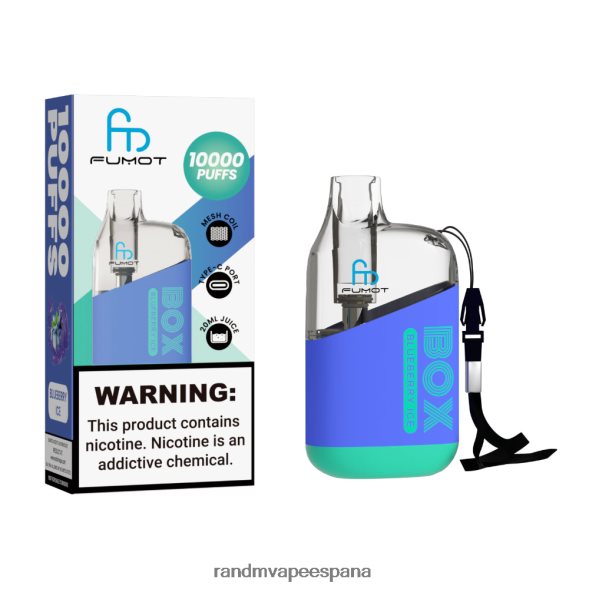 Fumot RandM Vape | hielo de cola Fumot Original RandM Tornado Box Dispositivo vapeador con control de flujo de aire 10000 1 ud. RRBBN8100