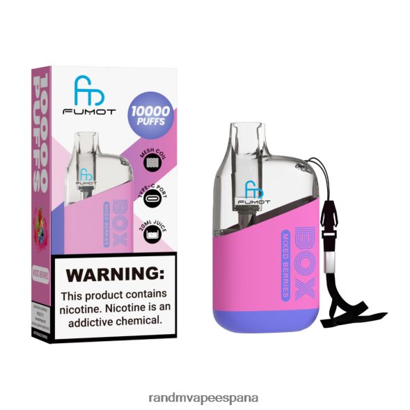 RandM Disposable Vape | hielo de uva Fumot Original RandM Tornado Box Dispositivo vapeador con control de flujo de aire 10000 1 ud. RRBBN889