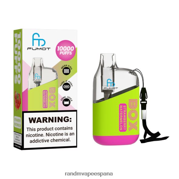 RandM Disposable Vape | hielo de uva Fumot Original RandM Tornado Box Dispositivo vapeador con control de flujo de aire 10000 1 ud. RRBBN889