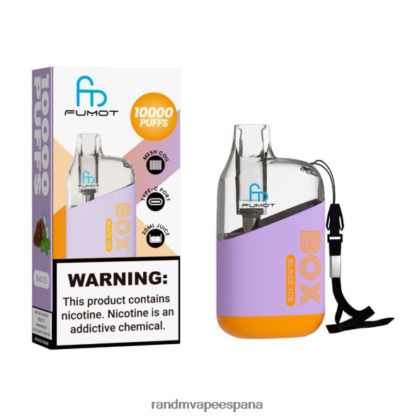 RandM Disposable Vape | hielo de uva Fumot Original RandM Tornado Box Dispositivo vapeador con control de flujo de aire 10000 1 ud. RRBBN889