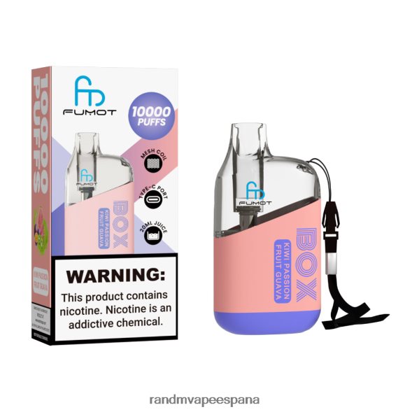 RandM Disposable Vape | hielo de uva Fumot Original RandM Tornado Box Dispositivo vapeador con control de flujo de aire 10000 1 ud. RRBBN889