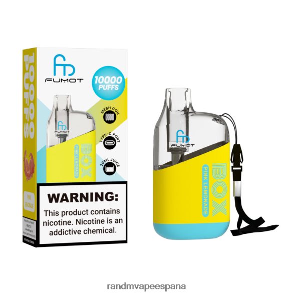 RandM Disposable Vape | hielo negro Fumot Original RandM Tornado Box Dispositivo vapeador con control de flujo de aire 10000 1 ud. RRBBN899