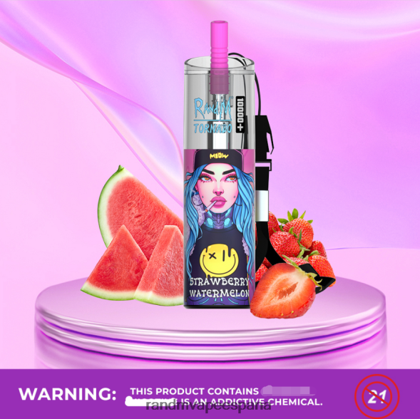 RandM Vape España | chicle de arándanos RandM Tornado Dispositivo vapeador con control de flujo de aire 10000 plus 1 ud. RRBBN882