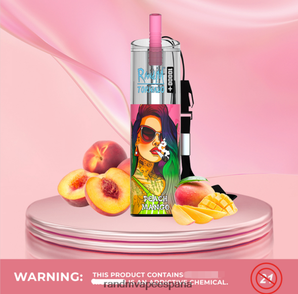 RandM Vape España | chicle de arándanos RandM Tornado Dispositivo vapeador con control de flujo de aire 10000 plus 1 ud. RRBBN882