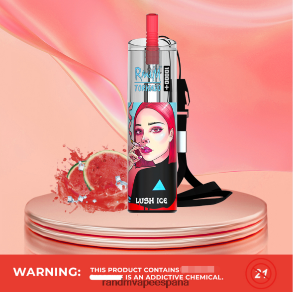 RandM Vapers | arándano en hielo RandM Tornado Dispositivo vapeador con control de flujo de aire 10000 plus 1 ud. RRBBN875