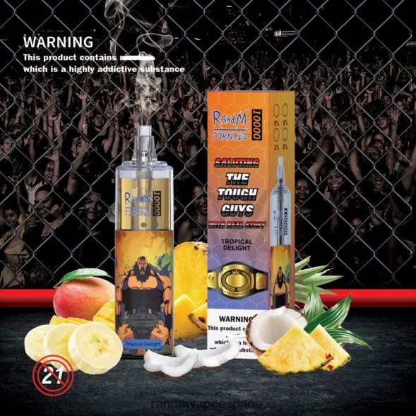 RandM Vape España | cóctel de naranja y lima RandM Tornado Dispositivo vapeador con control de flujo de aire 10000 1 ud. RRBBN8122