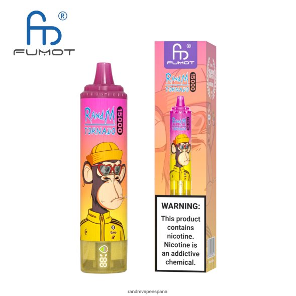 Fumot RandM Vape | cola de cereza Fumot RandM Tornado Dispositivo vape 15000 con batería y pantalla ejuice versión 3 RRBBN850