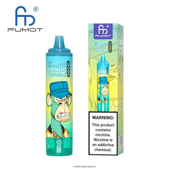 Fumot RandM Vape | cola de cereza Fumot RandM Tornado Dispositivo vape 15000 con batería y pantalla ejuice versión 3 RRBBN850