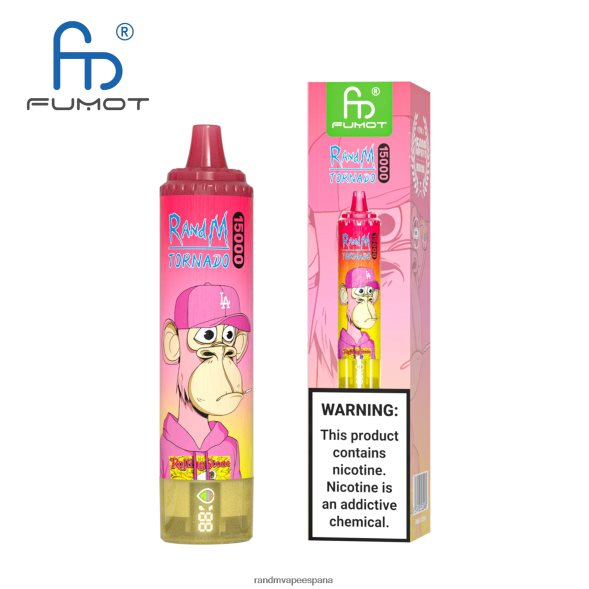 Fumot RandM Vape | cola de cereza Fumot RandM Tornado Dispositivo vape 15000 con batería y pantalla ejuice versión 3 RRBBN850