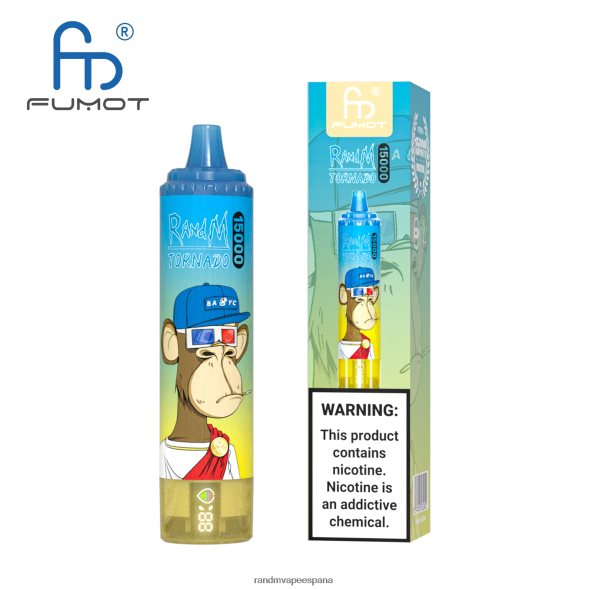 Fumot RandM Vape | cola de cereza Fumot RandM Tornado Dispositivo vape 15000 con batería y pantalla ejuice versión 3 RRBBN850