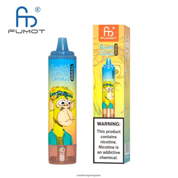 Fumot RandM Vape | cola de cereza Fumot RandM Tornado Dispositivo vape 15000 con batería y pantalla ejuice versión 3 RRBBN850