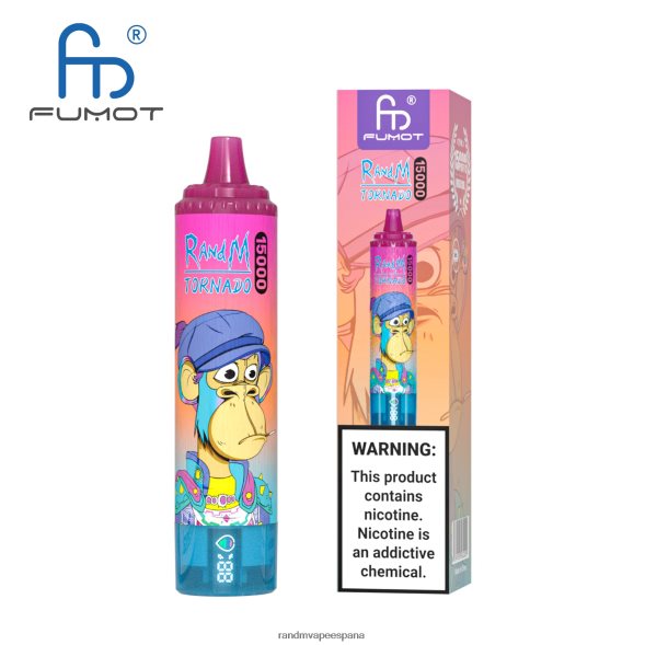 Fumot RandM Vape | cola de cereza Fumot RandM Tornado Dispositivo vape 15000 con batería y pantalla ejuice versión 3 RRBBN850