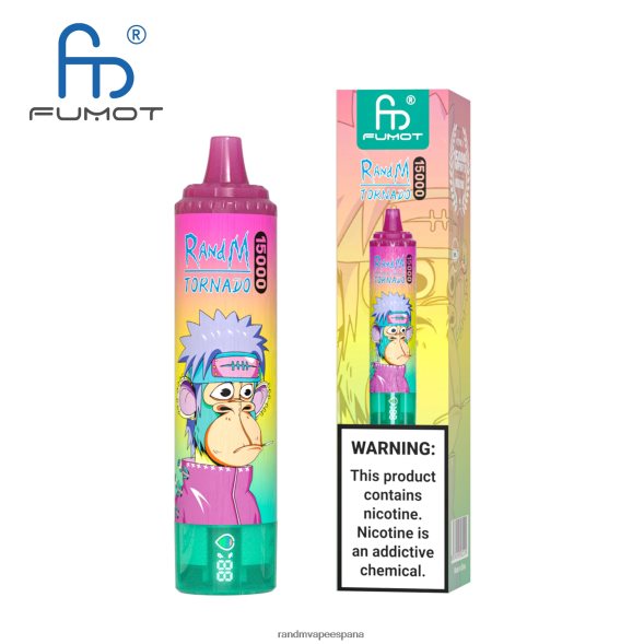 Fumot RandM Vape | cola de cereza Fumot RandM Tornado Dispositivo vape 15000 con batería y pantalla ejuice versión 3 RRBBN850