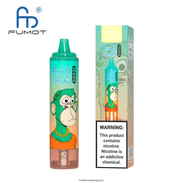 Fumot RandM Vape | cola de cereza Fumot RandM Tornado Dispositivo vape 15000 con batería y pantalla ejuice versión 3 RRBBN850