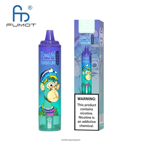 Fumot RandM Vape | cola de cereza Fumot RandM Tornado Dispositivo vape 15000 con batería y pantalla ejuice versión 3 RRBBN850