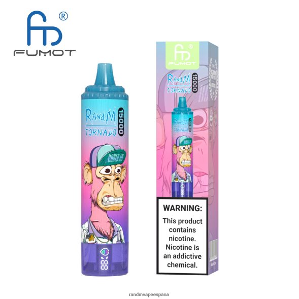 Fumot RandM Vape | cola de cereza Fumot RandM Tornado Dispositivo vape 15000 con batería y pantalla ejuice versión 3 RRBBN850