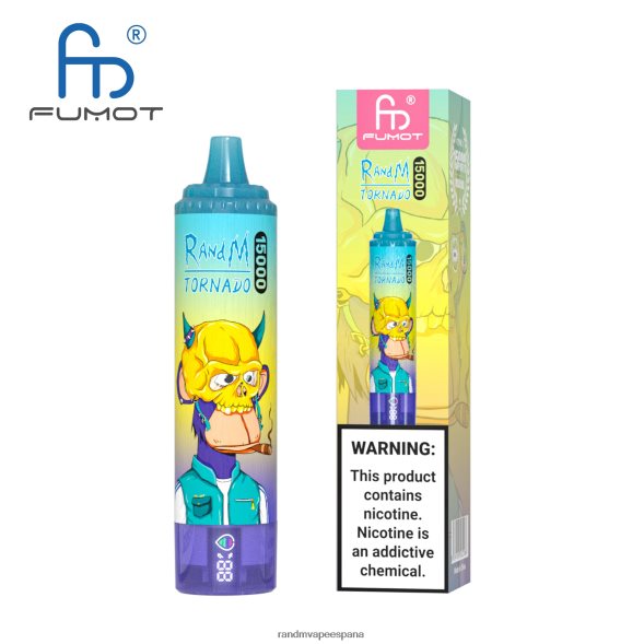 Fumot RandM Vape | cola de cereza Fumot RandM Tornado Dispositivo vape 15000 con batería y pantalla ejuice versión 3 RRBBN850