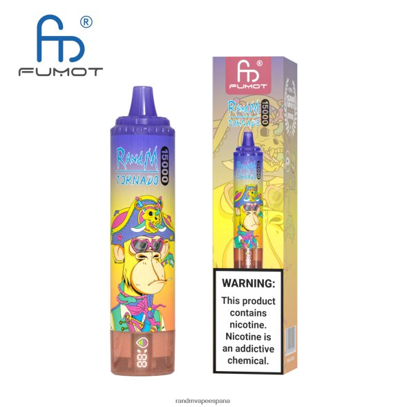 Fumot RandM Vape | triple baya Fumot RandM Tornado Dispositivo vape 15000 con batería y pantalla ejuice versión 2 RRBBN840