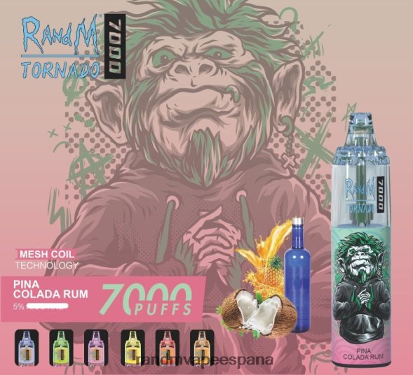 RandM Disposable Vape | manzana roja limón RandM Tornado Dispositivo vapeador con control de flujo de aire 7000 1 ud. RRBBN8179