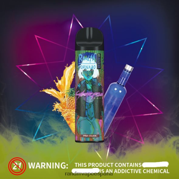 RandM Tornado Barcelona | hielo de melón RandM Tornado Dispositivo vapeador con control de flujo de aire 8000 1 ud. RRBBN8244