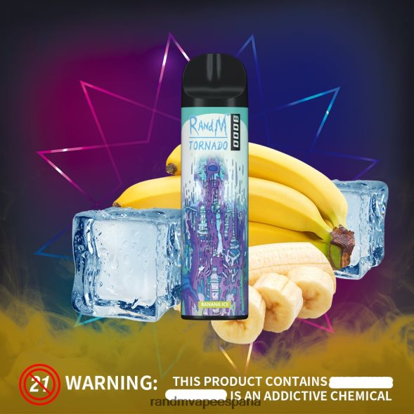 RandM Vape España | piña colada RandM Tornado Dispositivo vapeador con control de flujo de aire 8000 1 ud. RRBBN8252