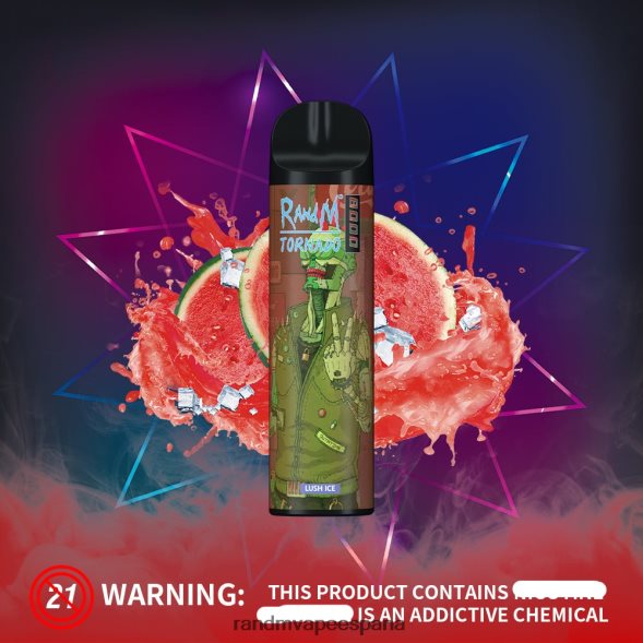 RandM Vapers | melón manzana roja RandM Tornado Dispositivo vapeador con control de flujo de aire 8000 1 ud. RRBBN8245