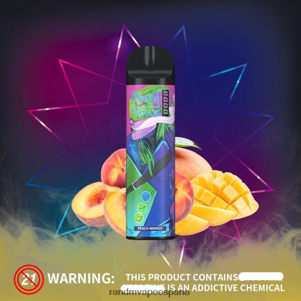 RandM Vapers | melón manzana roja RandM Tornado Dispositivo vapeador con control de flujo de aire 8000 1 ud. RRBBN8245