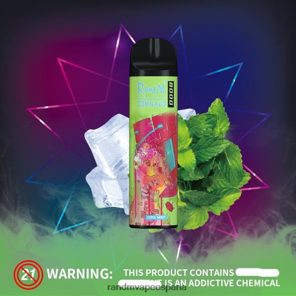 RandM Vapers | melón manzana roja RandM Tornado Dispositivo vapeador con control de flujo de aire 8000 1 ud. RRBBN8245