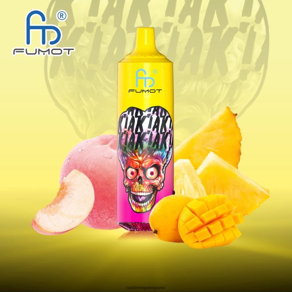 RandM Tornado Madrid | durazno piña mango Fumot RandM Tornado Dispositivo vape 9000 pro con batería y pantalla ejuice versión 1 RRBBN8193