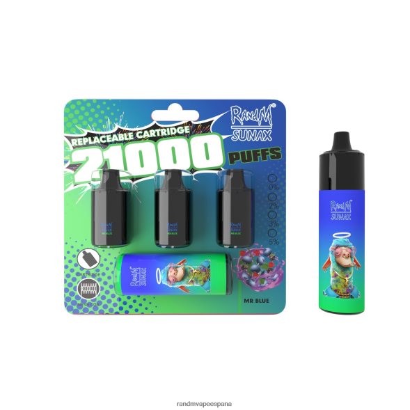 RandM Vape España | manzana roja limón RandM Sunax Dispositivo de vapeo reemplazable con cápsula de control de flujo de aire 21000 1 ud. RRBBN8272