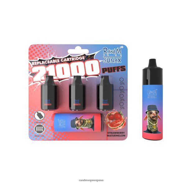 RandM Vape España | manzana roja limón RandM Sunax Dispositivo de vapeo reemplazable con cápsula de control de flujo de aire 21000 1 ud. RRBBN8272