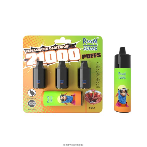 RandM Vape España | manzana roja limón RandM Sunax Dispositivo de vapeo reemplazable con cápsula de control de flujo de aire 21000 1 ud. RRBBN8272