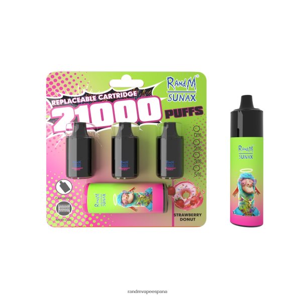 RandM Vape España | manzana roja limón RandM Sunax Dispositivo de vapeo reemplazable con cápsula de control de flujo de aire 21000 1 ud. RRBBN8272