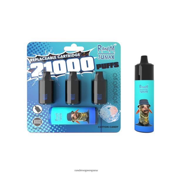 RandM Vapers | menta fresca RandM Sunax Dispositivo de vapeo reemplazable con cápsula de control de flujo de aire 21000 1 ud. RRBBN8265