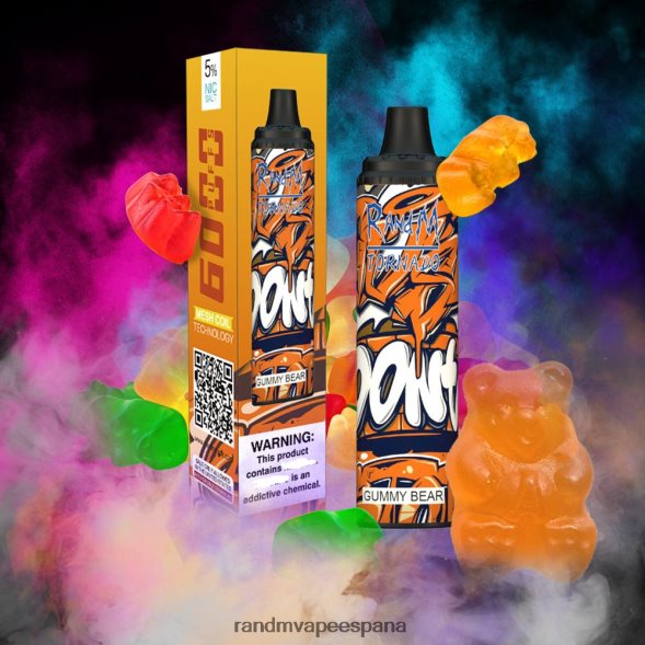 RandM Disposable Vape | hielo de fresa y mango RandM Tornado Dispositivo vape pod con control de flujo de aire 6000 1 pieza RRBBN8289