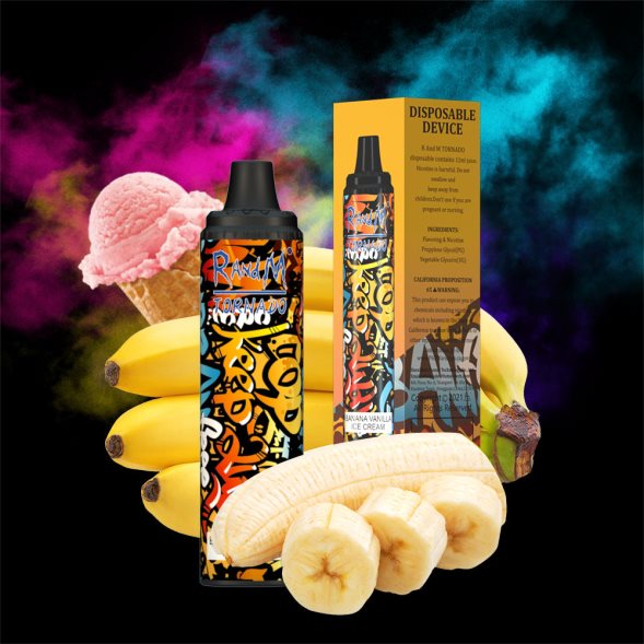 RandM Tornado Sabores | fusión de frutas RandM Tornado Dispositivo vape pod con control de flujo de aire 6000 1 pieza RRBBN8286