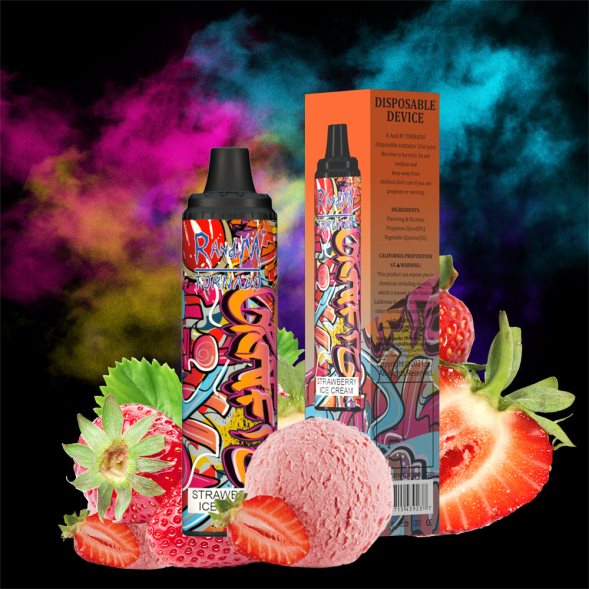 RandM Tornado Sabores | fusión de frutas RandM Tornado Dispositivo vape pod con control de flujo de aire 6000 1 pieza RRBBN8286