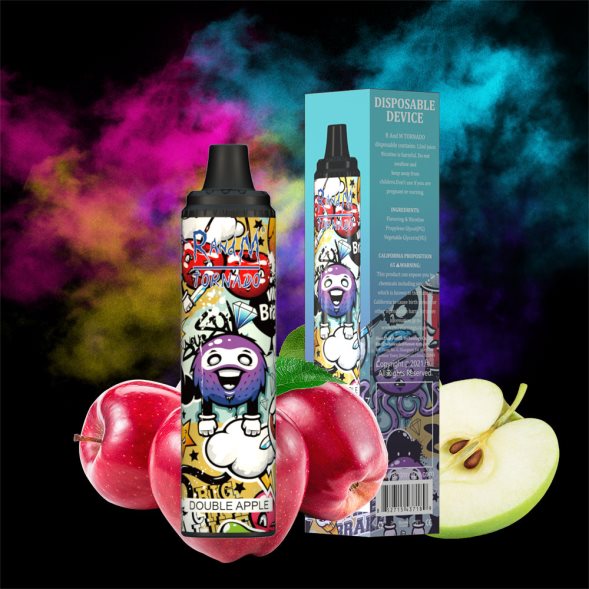 RandM Tornado Sabores | fusión de frutas RandM Tornado Dispositivo vape pod con control de flujo de aire 6000 1 pieza RRBBN8286