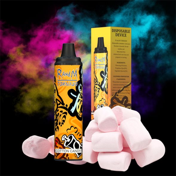 RandM Vapers | helado de fresa RandM Tornado Dispositivo vape pod con control de flujo de aire 6000 1 pieza RRBBN8295