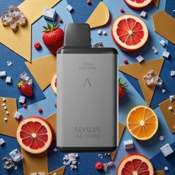 Adalya AD 10000 Puffs Desechable Vape Azul Hielo Gris Espacial USB-C