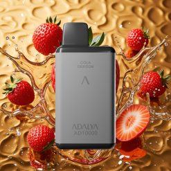 Adalya AD 10000 Puffs Fresa Splash Gris Espacial USB-C