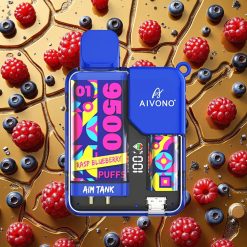Aivono Aim Tank 9500 Puffs Frambuesa Arándano 18ml LCD