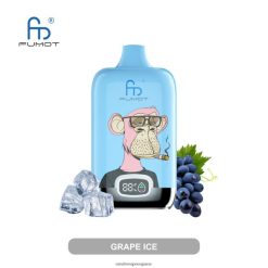 RandM Tornado Madrid | hielo de uva Fumot Original RandM Digital Box Dispositivo de vapeo con pantalla de líquido y batería 12000 RRBBN83