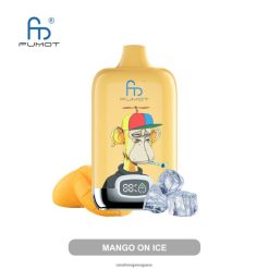 RandM Vape España | mango en hielo Fumot Original RandM Digital Box Dispositivo de vapeo con pantalla de líquido y batería 12000 RRBBN812