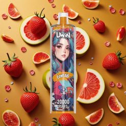 Uwin Shisha Hookah Crystal 20000 Puffs Amor 66 0%-5% Nicotina 22ml