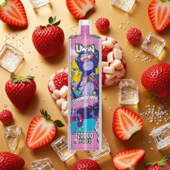 Uwin Shisha Hookah Crystal 20000 Puffs Fresa Hielo 0% 2% 3% 5% Nicotina 22ml