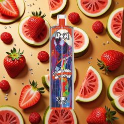 Uwin Shisha Hookah Crystal 20000 Puffs Fresa Sandía 0% 2% 3% 5% Nicotina Mesh Coil