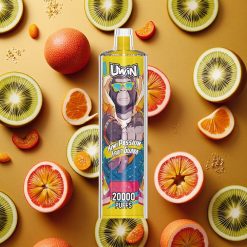 Uwin Shisha Hookah Crystal 20000 Puffs Kiwi Maracuyá Guayaba 22ml Tipo-C