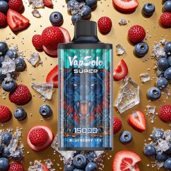 Vapsolo Super 15000 Puffs 40ml Arándano Helado Dispositivo Vapear Tipo-C